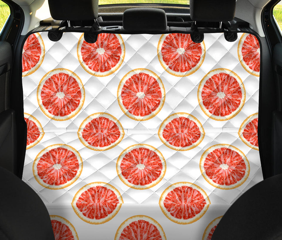 Grapefruit Pattern Dog Car Seat Covers