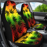 Canabis Marijuana Weed Pattern Print Design 03 Universal Fit Car Seat Covers