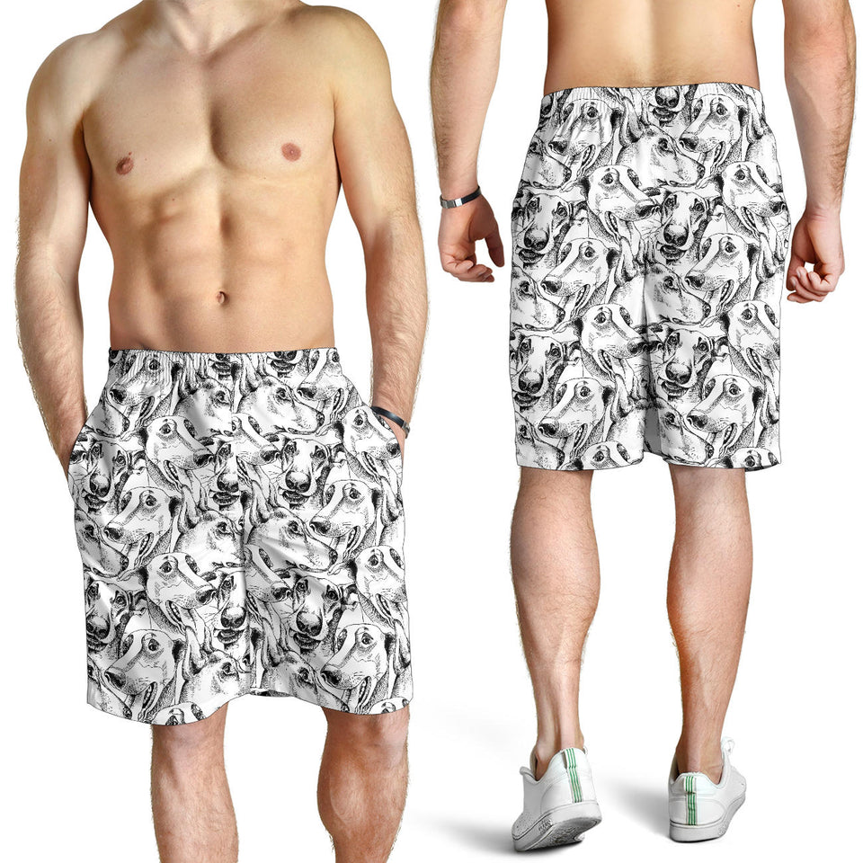 Greyhound Pattern Print Design 01 Men Shorts