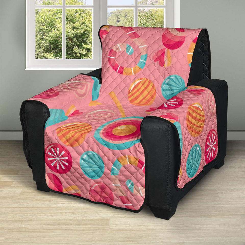 Colorful candy pattern Recliner Cover Protector