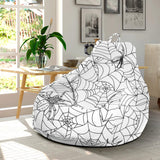 Spider Web Cobweb Pattern Bean Bag Cover
