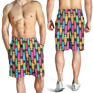 Skate Board Pattern Print Design 02 Men Shorts