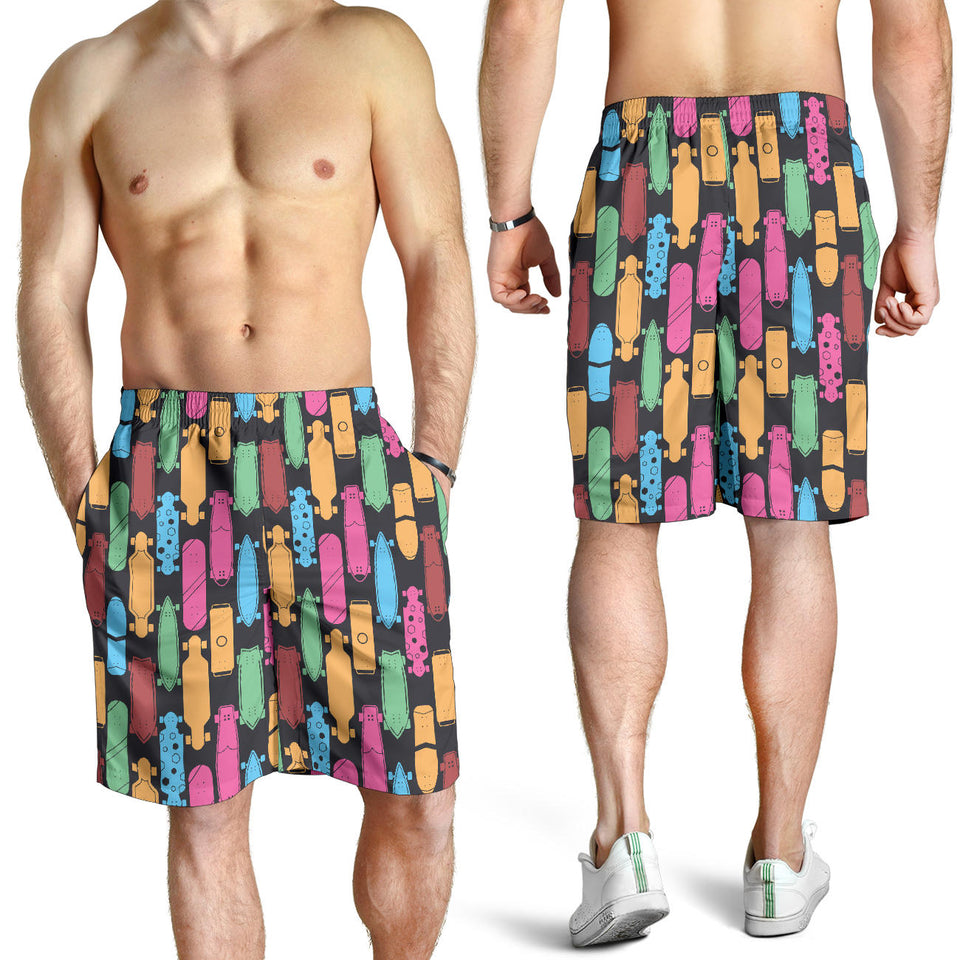 Skate Board Pattern Print Design 02 Men Shorts