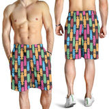 Skate Board Pattern Print Design 02 Men Shorts