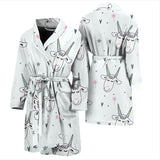Cute Goat Design Pattern Men'S Bathrobe