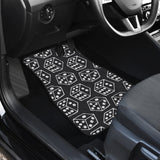 Dice Pattern Print Design 01 Front and Back Car Mats