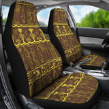 Egypt Hieroglyphics Pattern Print Design 03 Universal Fit Car Seat Covers