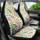 Tennis Pattern Print Design 03 Universal Fit Car Seat Covers
