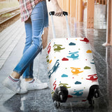 Colorful Helicopter Pattern Luggage Covers