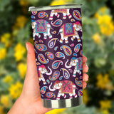 Elephant Indian Style Ornament Pattern Tumbler