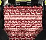 Dachshund Nordic Pattern Dog Car Seat Covers