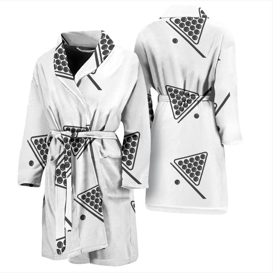 Billiard Ball Pattern Print Design 03 Men's Bathrobe