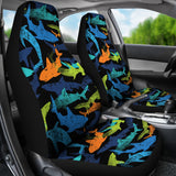 Colorful Shark  Universal Fit Car Seat Covers