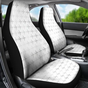 Airplane Print Pattern  Universal Fit Car Seat Covers
