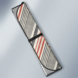 Zigzag Chevron Striped Pattern Car Sun Shade