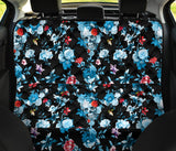 Skull Flower Roses Leave Pattern Dog Car Seat Covers