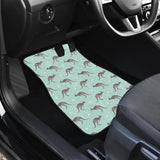 Kangaroo Pattern Background Front And Back Car Mats