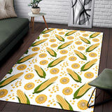 Corn Pattern Print Design 05 Area Rug