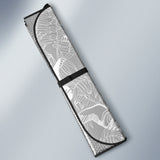 White Swan Gray Background Car Sun Shade