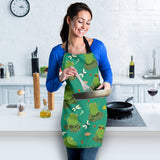 Cute Frog Dragonfly Design Pattern Adjustable Apron