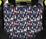 Deers Winter Christmas Pattern Dog Car Seat Covers