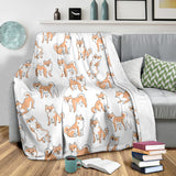 Shiba Inu Dog Pattern Premium Blanket