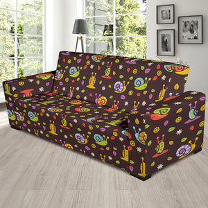 Snail Pattern Print Design 02  Sofa Slipcover