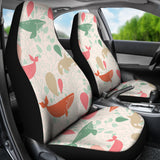 Cute Whale Pattern  Universal Fit Car Seat Covers