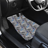 Skate Board Pattern Print Design 03 Front Car Mats