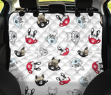 French Bulldog Cup Paw Pattern Dog Car Seat Covers