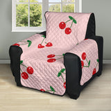 cherry pattern pink background Recliner Cover Protector