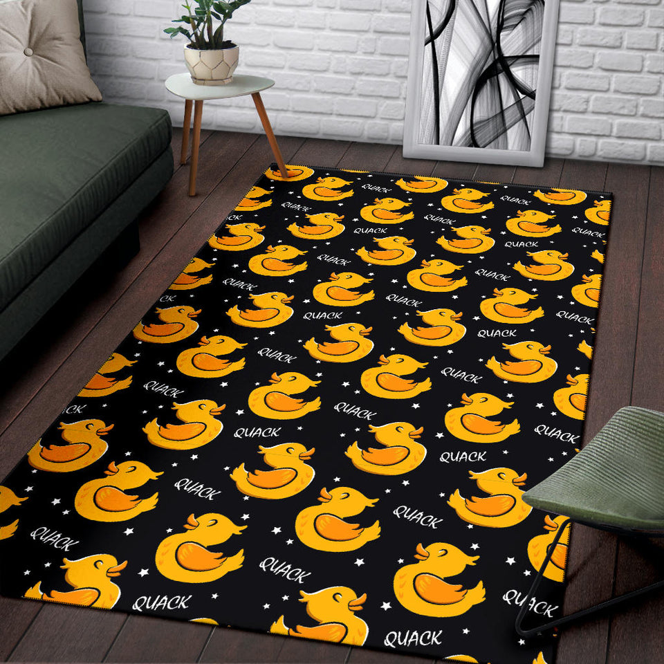 Duck Toy Pattern Print Design 05 Area Rug