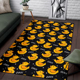 Duck Toy Pattern Print Design 05 Area Rug