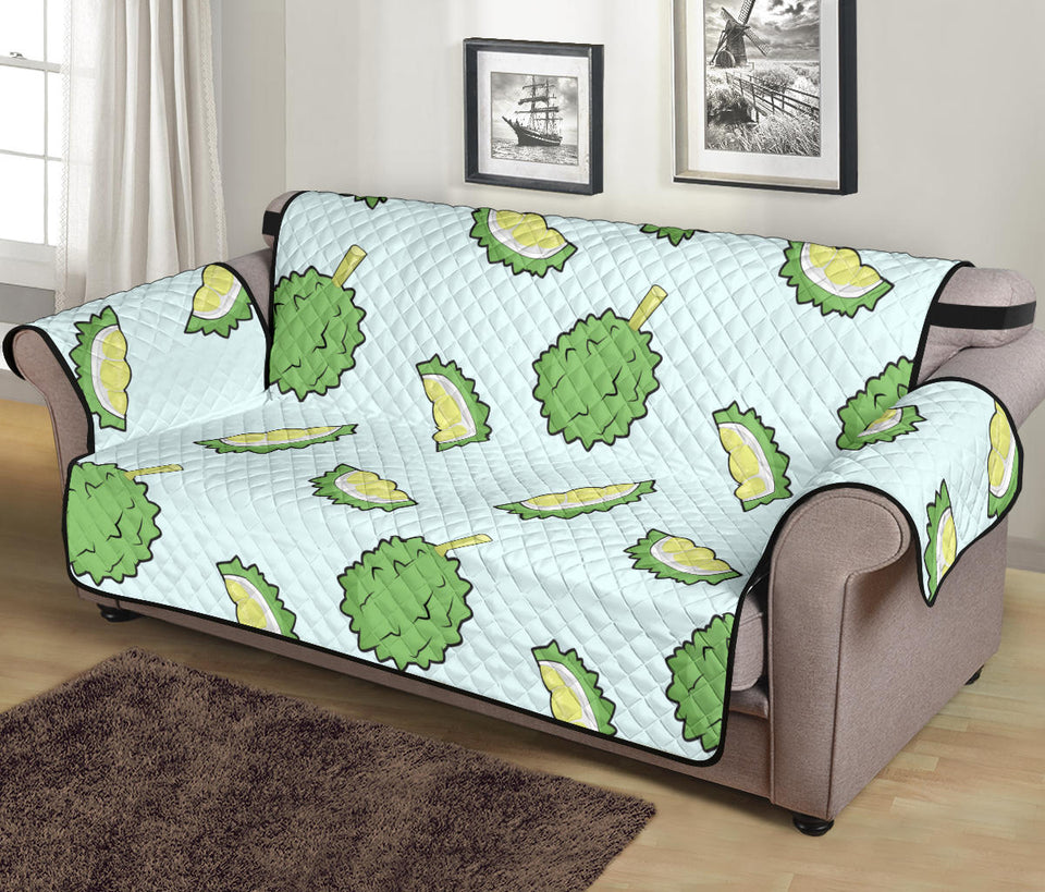 Durian pattern blue background Sofa Cover Protector