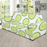 Cucumber Slices Pattern Sofa Slipcover