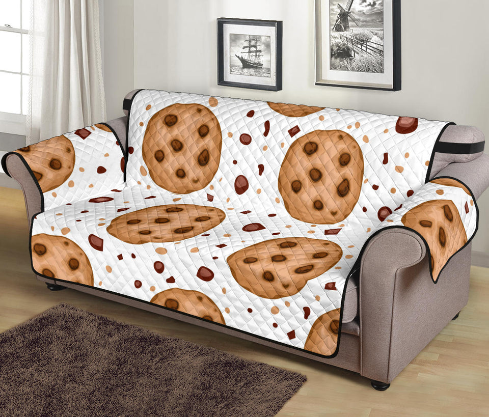 chocolate chip cookie pattern Sofa Cover Protector