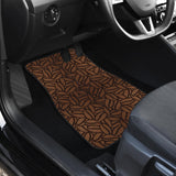 Coffee Bean Pattern Front Car Mats