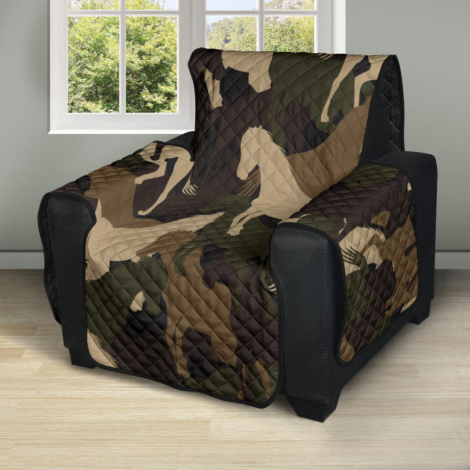 Horse Camo Camouflage Pattern Recliner Cover Protector