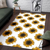 Sunflowers Design Pattern Area Rug