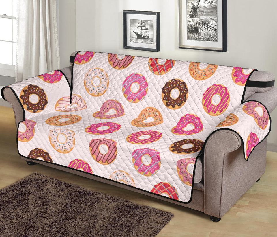 Colorful donut pattern Sofa Cover Protector