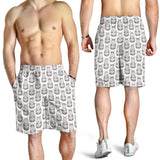 Hippopotamus Pattern Print Design 05 Men Shorts