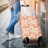 Fire Flame Watercolor Pattern Luggage Covers