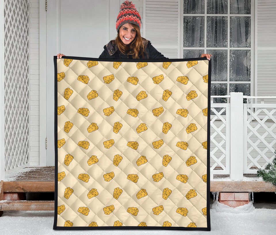 Cheese Pattern Premium Quilt