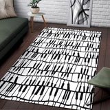 Piano Pattern Print Design 03 Area Rug