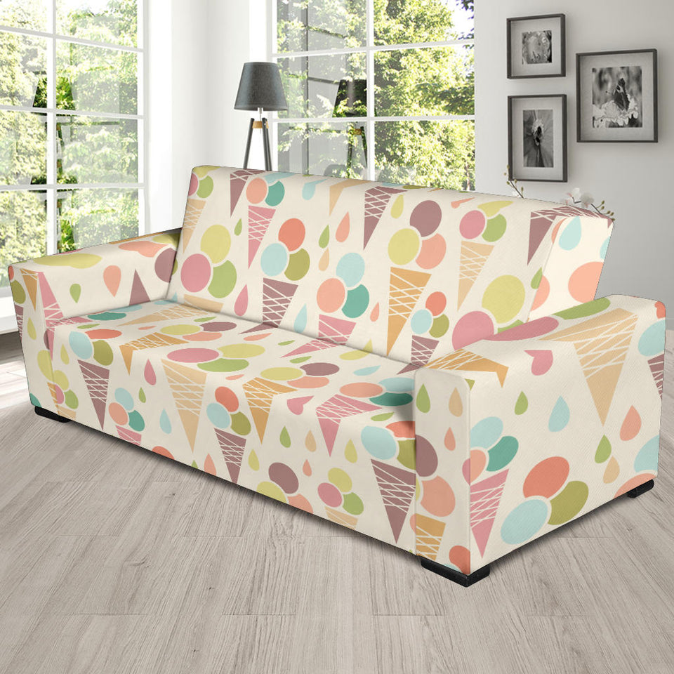 Ice Cream Cone Pattern Sofa Slipcover