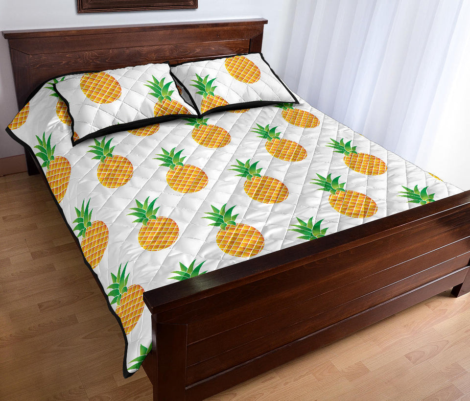 Pineapples pattern Quilt Bed Set
