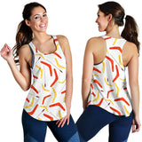 Waterclor boomerang Australian aboriginal ornament Women Racerback Tank Top