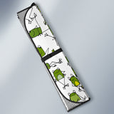 Sketch Funny Frog Pattern Car Sun Shade