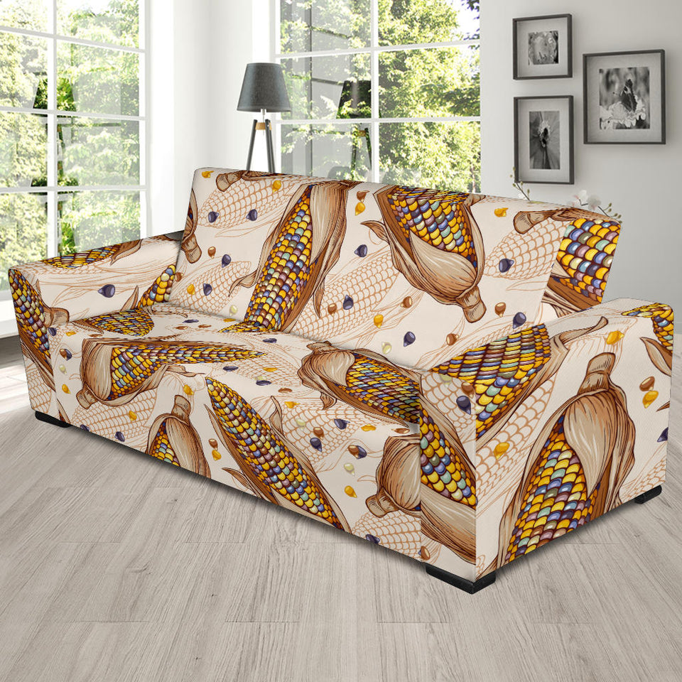 Corn Pattern Print Design 03 Sofa Slipcover