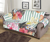 Colorful orchid flower pattern Sofa Cover Protector